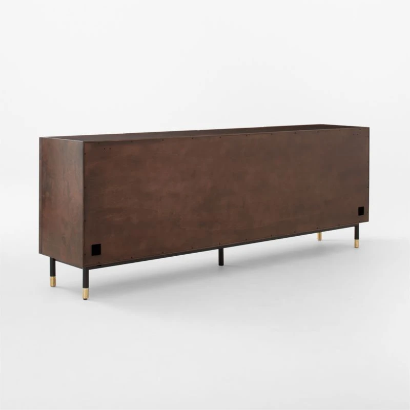 Carbon Brown Burl Wood Media Console - Image 8