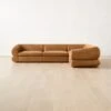 Chale 4-Piece Brown Leather Sectional Sofa