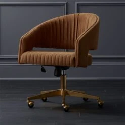 Channel Suede Office Chair