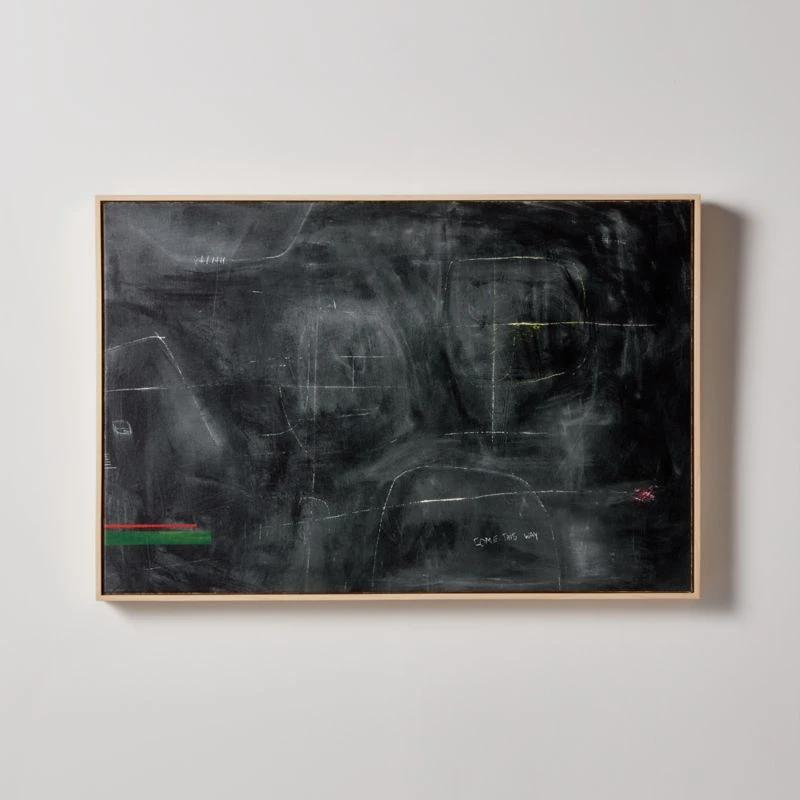 'Charcoal And Fennel' Mixed Medium Reproduction By Keren Toledano 25''x37''