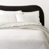 Ciebon Organic Cotton Warm White Duvet Cover And Pillow Shams