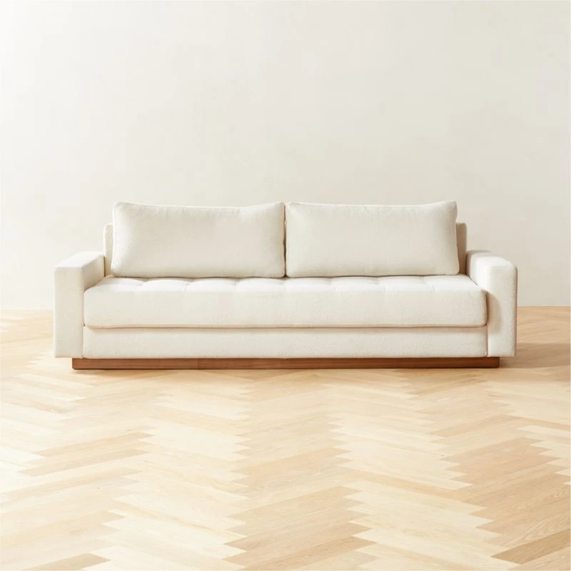 Claremont Ivory Boucle Sleeper Sofa Queen