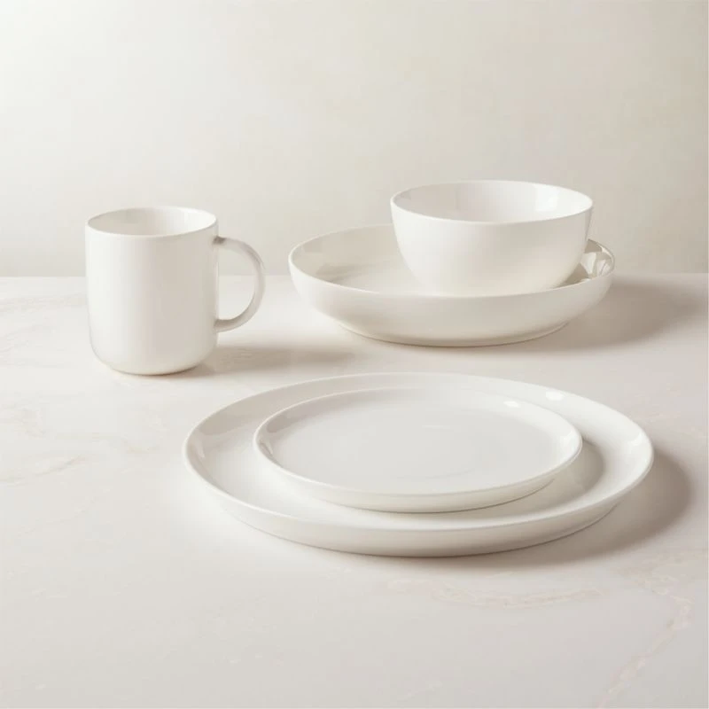 Contact White Pasta Bowl Set Of 8 - Image 2