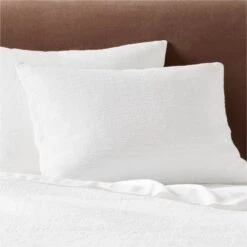 Coopa Cotton Boucle White Standard Pillow Shams Set Of 2