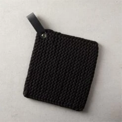 Crochet Black Pot Holder