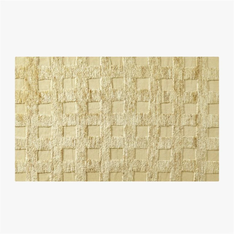 Crossed Grid Jute Area Rug 5'x8'