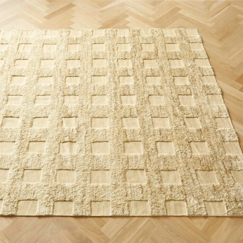 Crossed Grid Jute Area Rug 5'x8' - Image 2