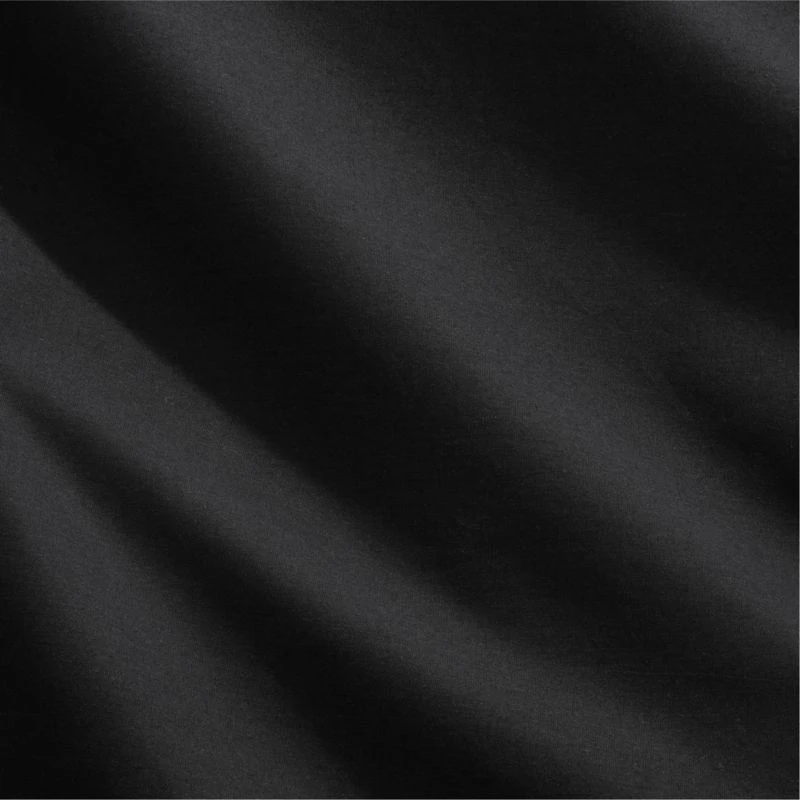 Organic Cotton Percale 400-Thread-Count Black Full/Queen Bedding Set - Image 2
