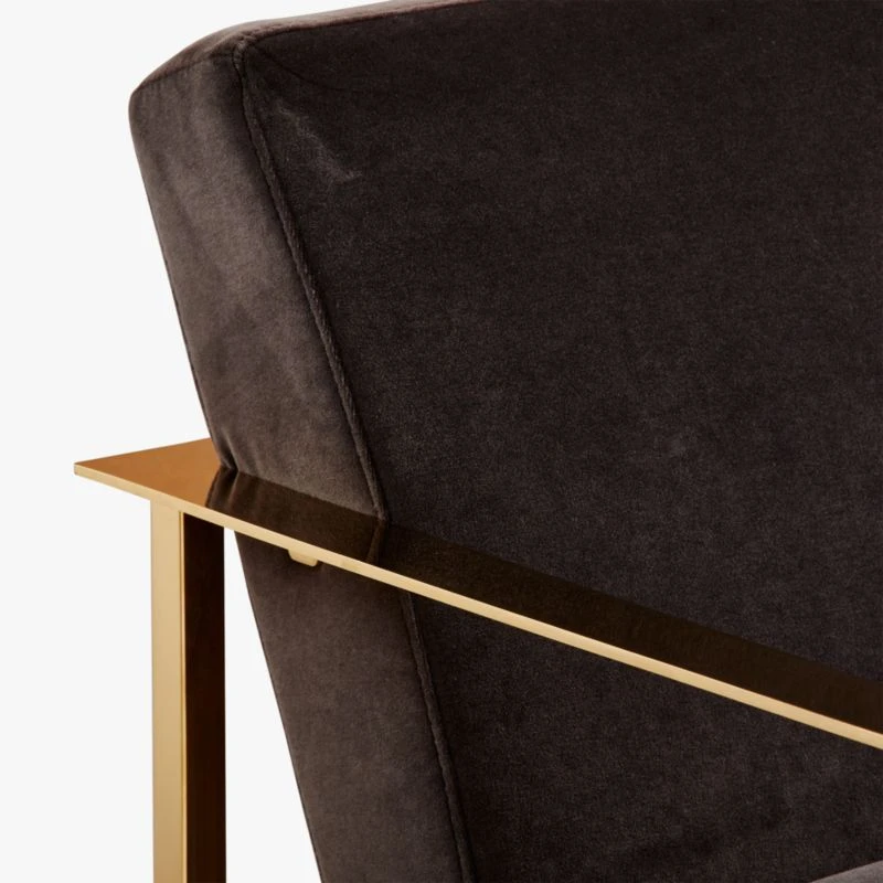 Cue Carbon Black Velvet Chair - Image 9