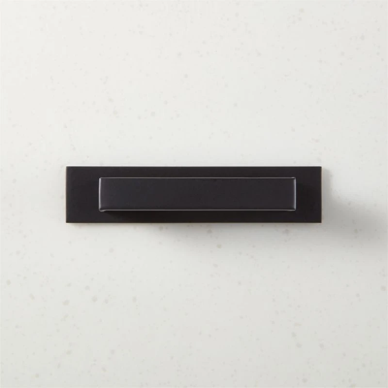 Damon Black Handle With Back Plate 3"