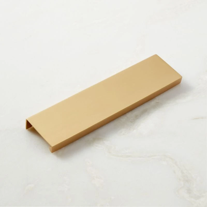 7" Damon Edge Brushed Brass Drawer Pull - Image 4