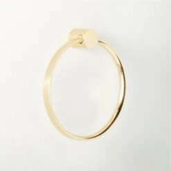 Damon Polished Brass Towel Ring