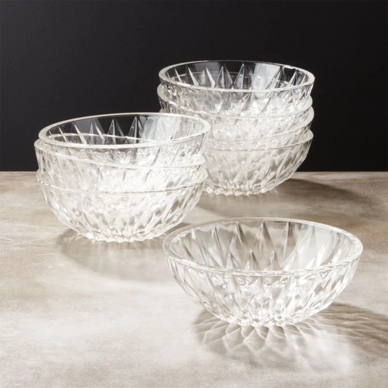 Daphne Glass Serving Bowl Set Of 8