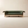 Diez Green Wool Sofa