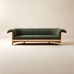 Diez Green Wool Sofa