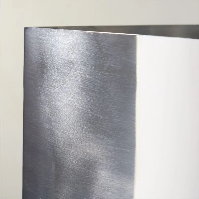 Eclipse Polished Stainless Steel Wastebasket - Image 2