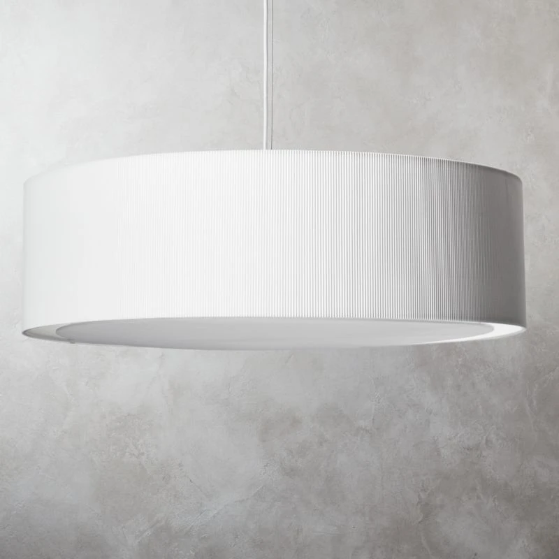 Equator White Oversized Pendant Light