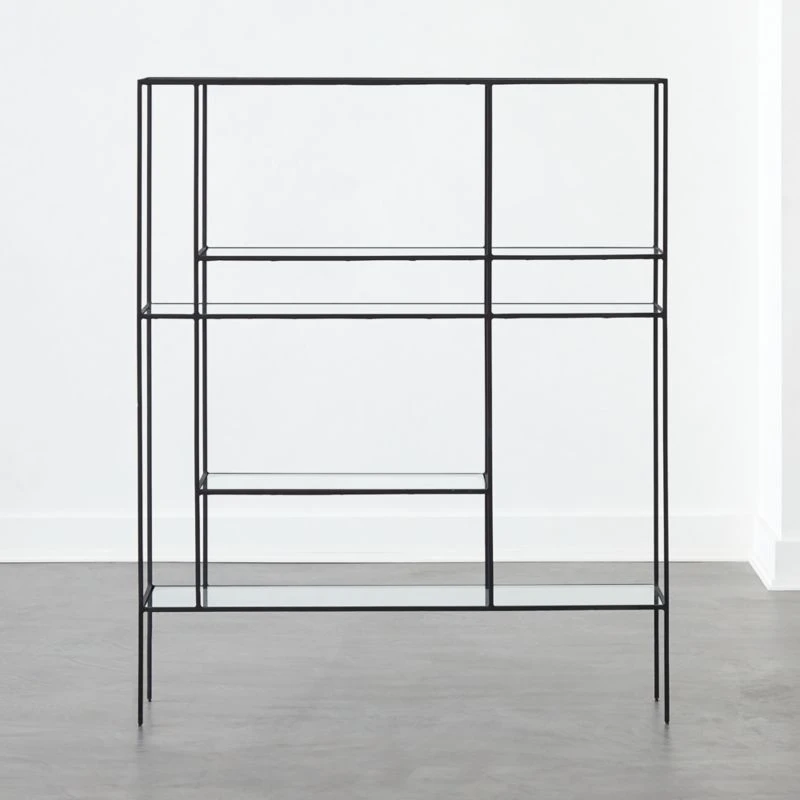 Euclidean Black Metal Etagere