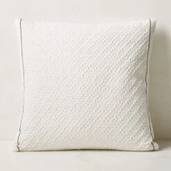 Evora White Throw Pillow 23"