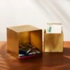 2-Piece Small Solid Brass Studio Storage Box Set