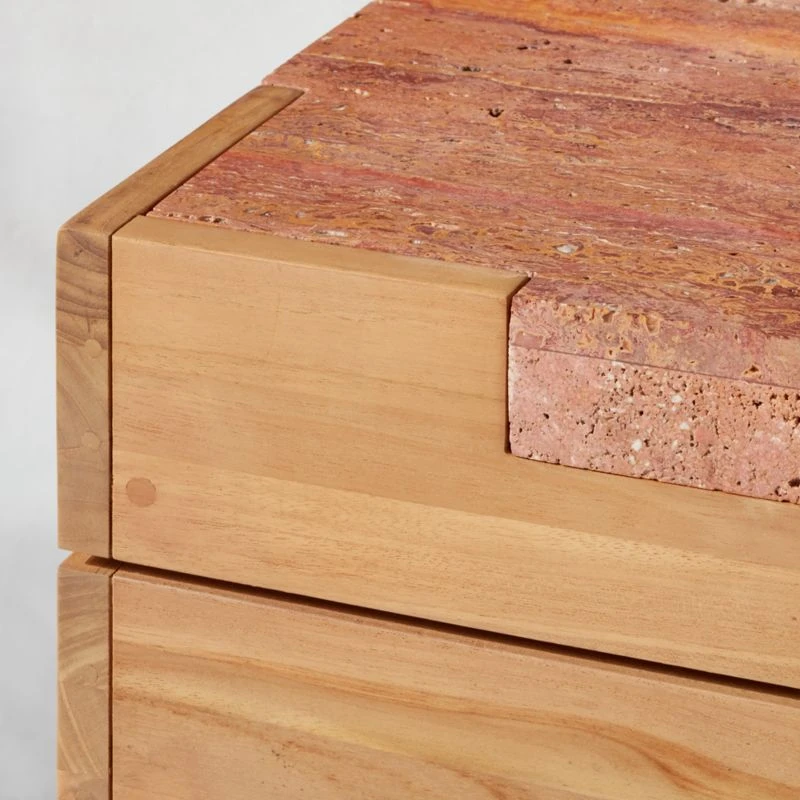 Ferrat Teak Outdoor Planter/Side Table - Image 4