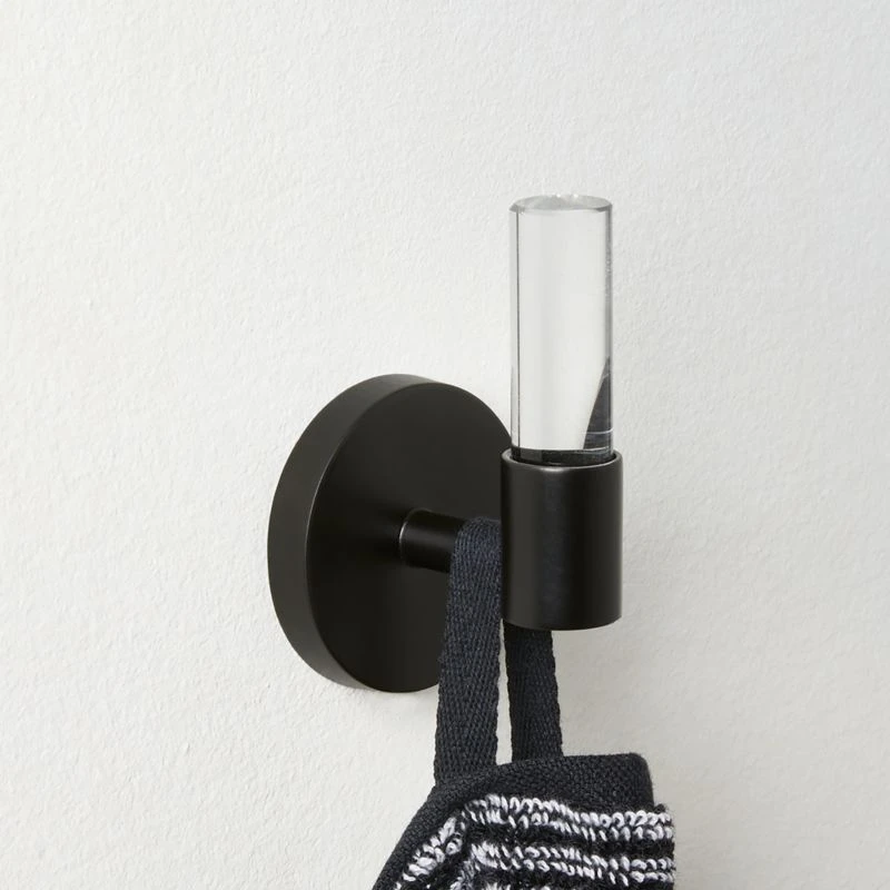 Flynn Crystal And Black Wall Hook - Image 2