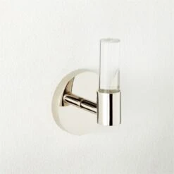 Flynn Crystal Polished Nickel Hook