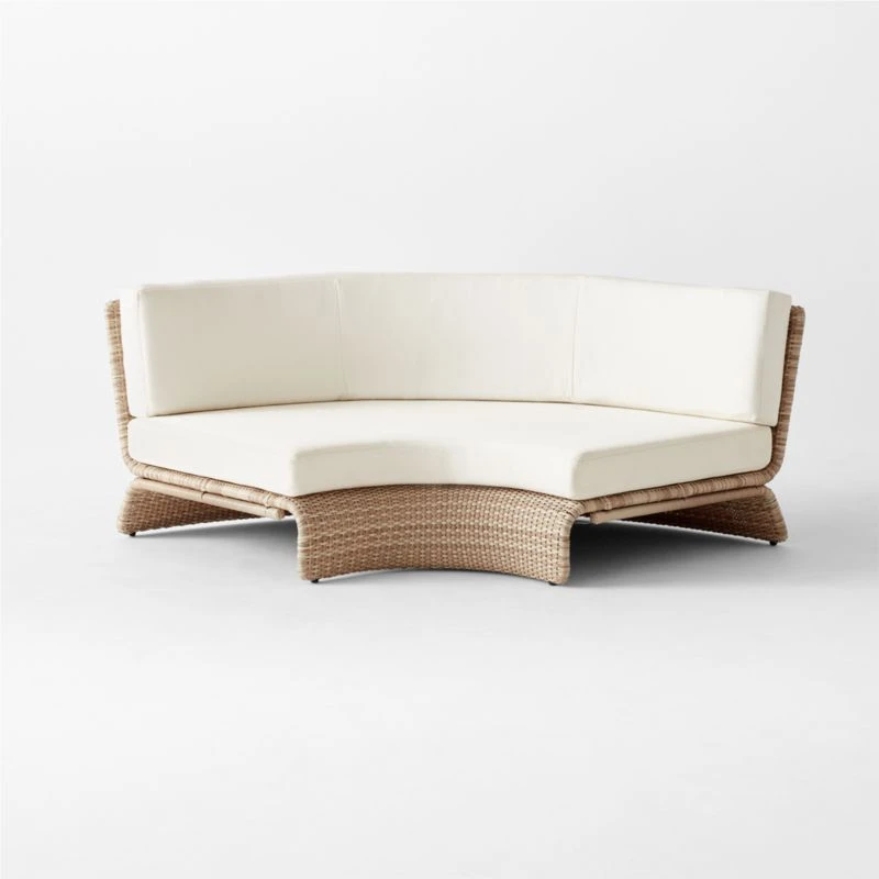 Foss Woven Outdoor Corner Chair - Image 3