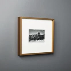 Gallery Brass Picture Frame With White Mat 4"x6"