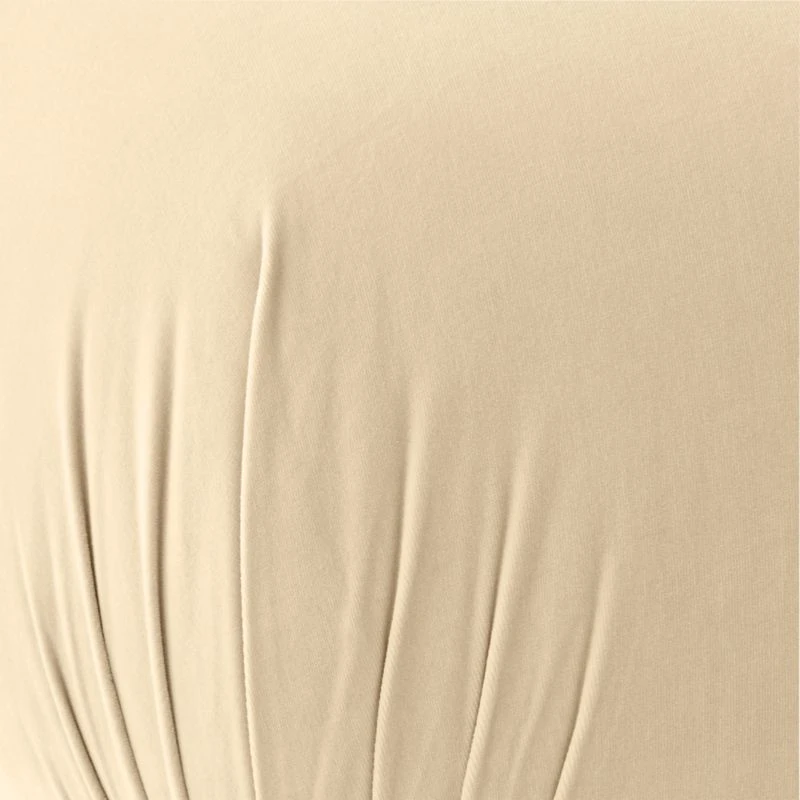 Gideon Warm White Velvet Ottoman - Image 4