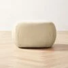Gideon Warm White Velvet Ottoman