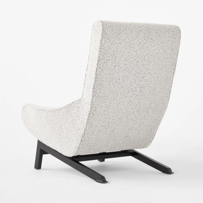 Grosseto Peppered Grey Boucle Lounge Chair - Image 7