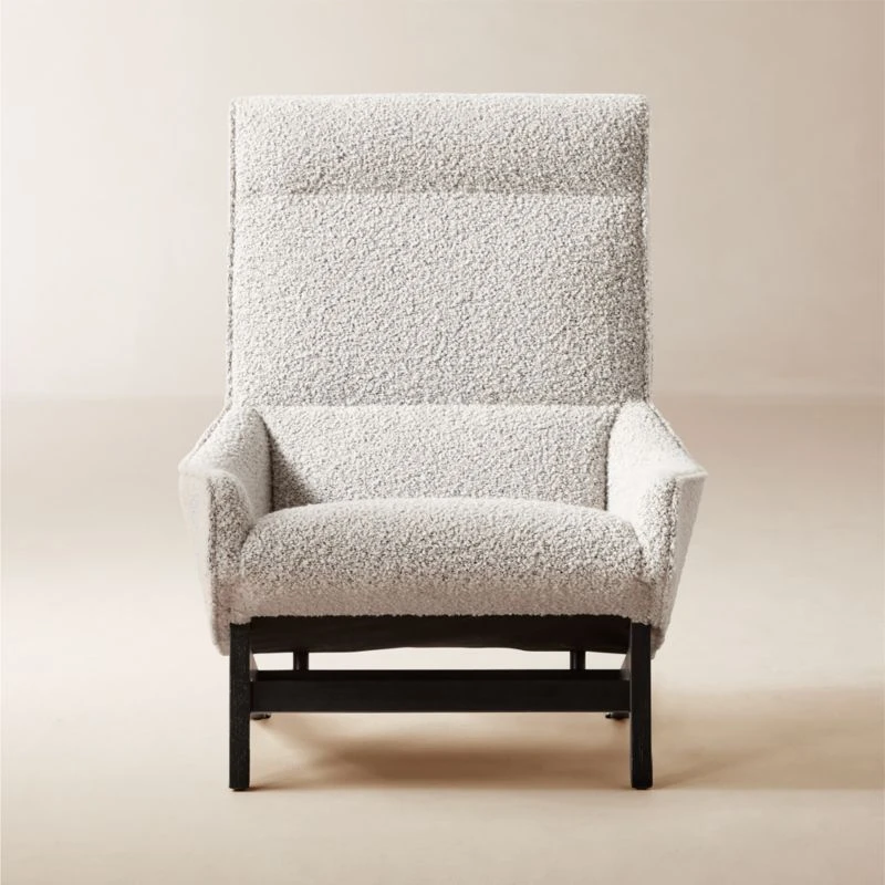 Grosseto Peppered Grey Boucle Lounge Chair