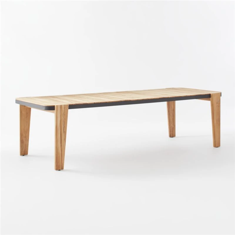 Hazel Teak Outdoor Dining Table - Image 4