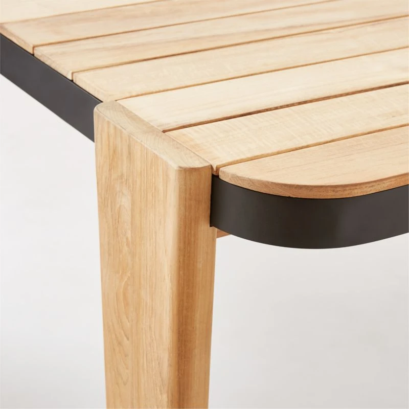 Hazel Teak Outdoor Dining Table - Image 6