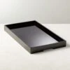 High Gloss Black Rectangle Tray