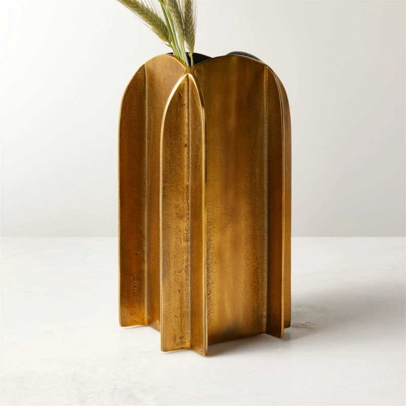 Hinge Bronze Cast Aluminum Vase - Image 2