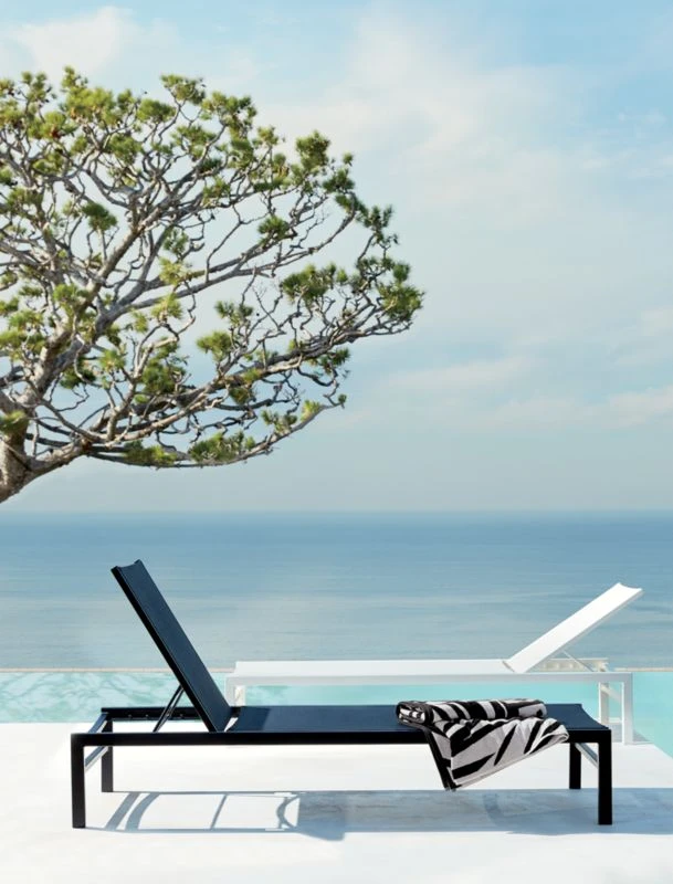 Idle White Outdoor Sun Lounger - Image 3