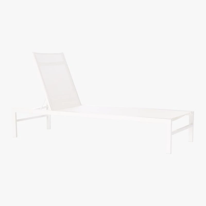 Idle White Outdoor Sun Lounger - Image 5