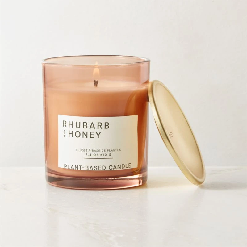 Illume Rhubarb + Honey Scented Candle 7.4 OZ - Image 2