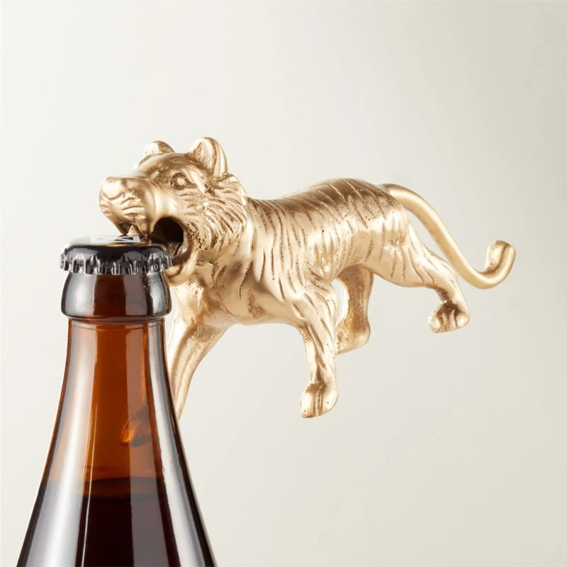 Imani Tiger Brass Bottle Opener - Image 2