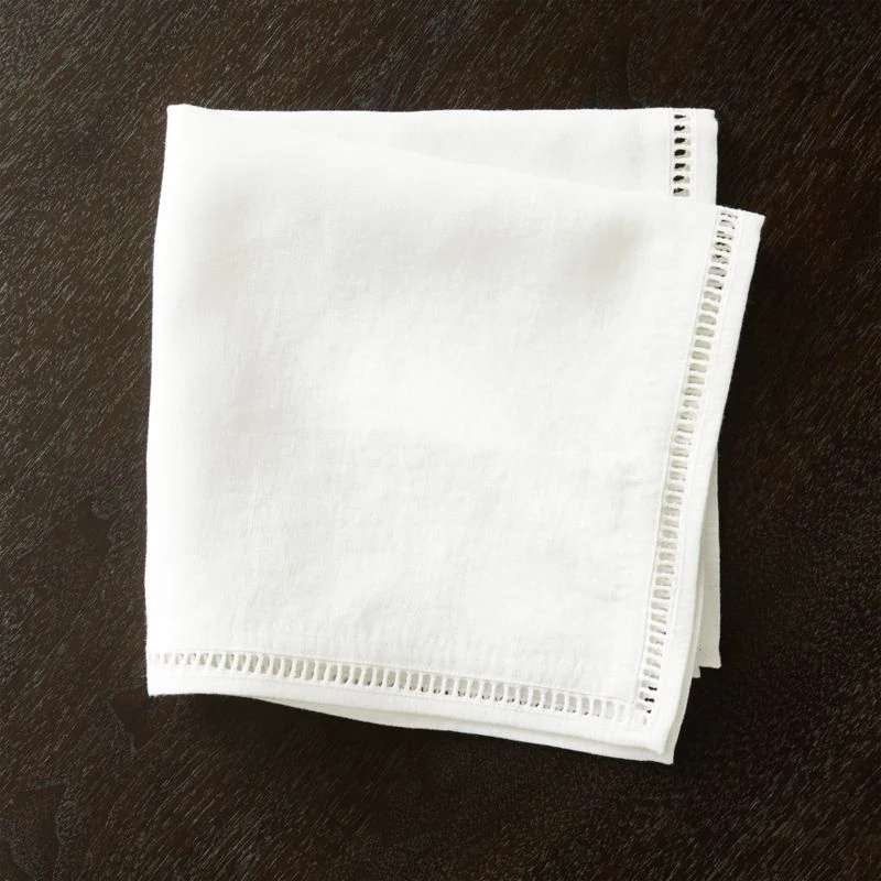 Eyelet White Linen Napkin