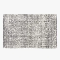 Kai Snakeskin White/Black Hand-knotted Rug 5'x8'.