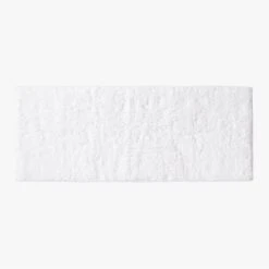 Kalani Organic Cotton White Bath Runner Rug 24"x60"