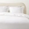 Kellen Organic Cotton-Blend White Duvet Cover And Pillow Shams