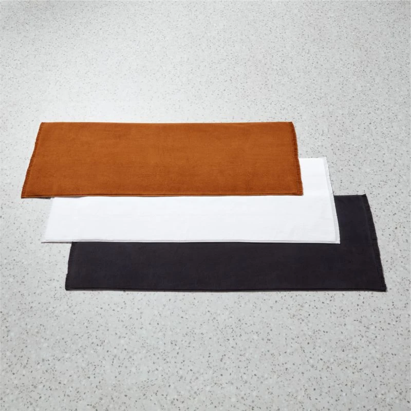 Kindred Organic Cotton White Bath Runner Rug 24''x60'' - Image 3