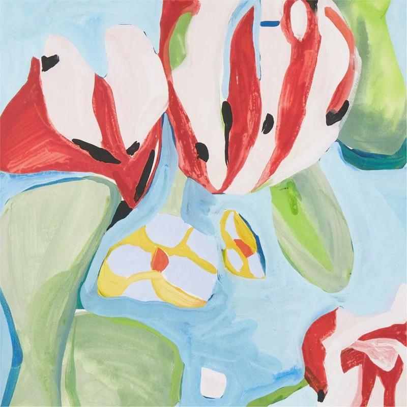 'La Courtine Floral' Framed Giclee Art Print 18"x24" - Image 2