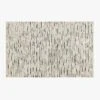 Levi Handknotted New Zealand Wool Black And Ivory Area Rug 5'x8'
