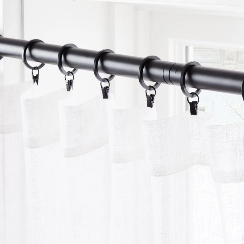 Warm White Linen Sheer Window Curtain Panel 48"x84" - Image 2