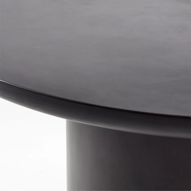 Lola Round Black Concrete Dining Table - Image 4